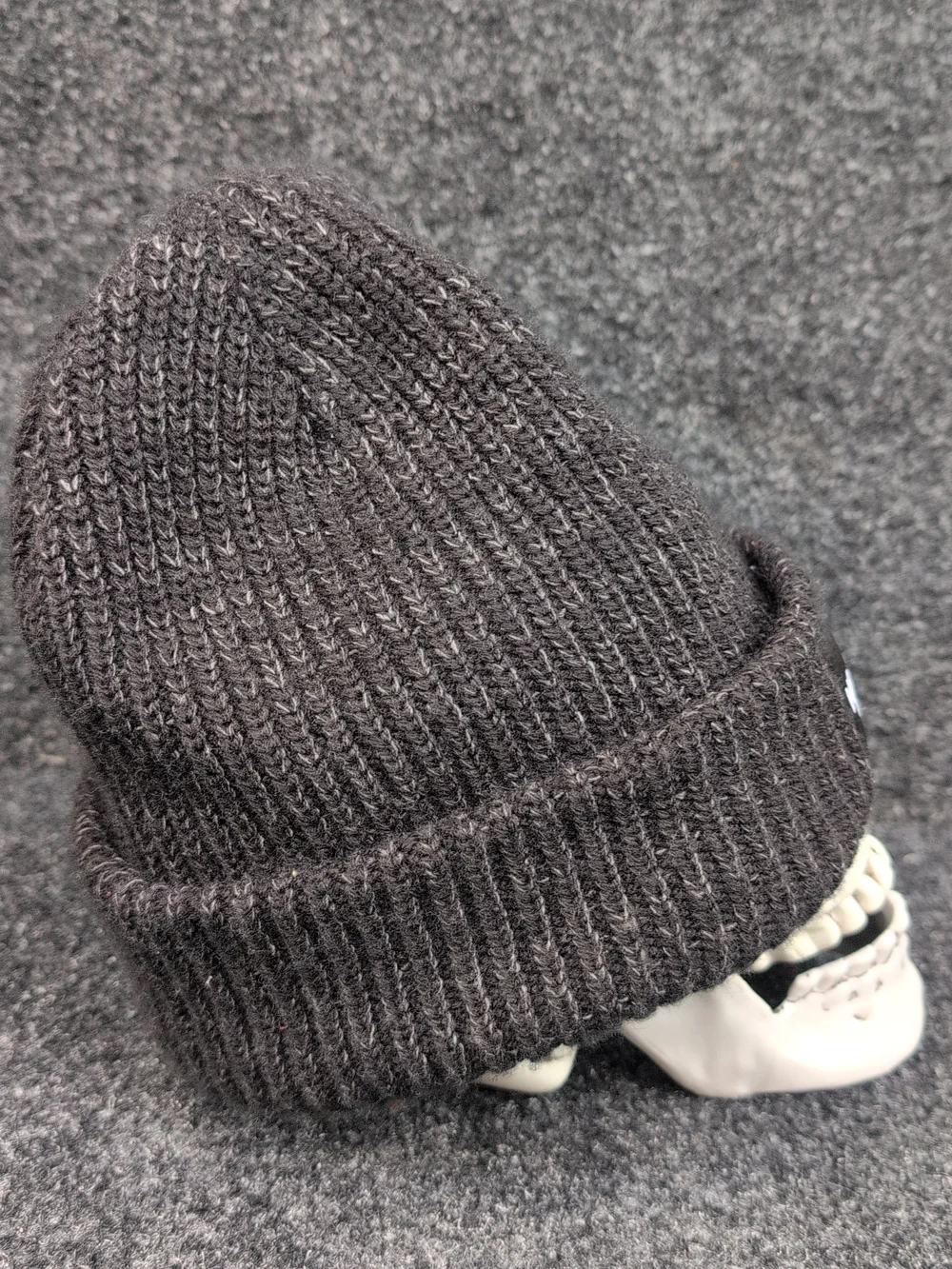 The North Face Salty Lined Beanie One Size Black Unisex Ribbed Cuffed Logo Box